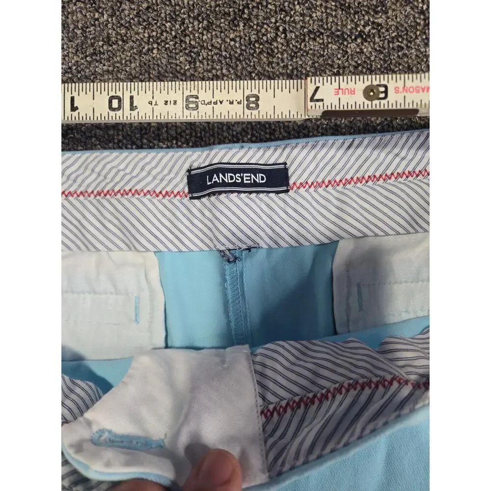 Lands End Mens Short 36 Inch Light Blue